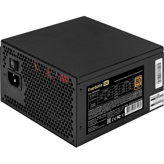 Блок питания 1000W EXEGATE 80 PLUS® GOLD 1000VSP FС EX297234RUS