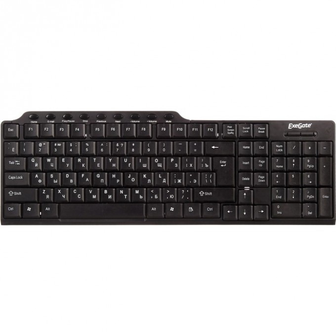 Клавиатура EXEGATE MULTIMEDIA PROFESSIONAL STANDARD LY-501M COLOR BOX EX264089RUS