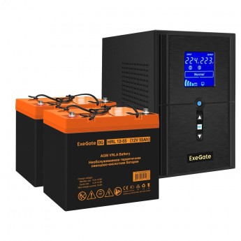 Комплект EXEGATE ИБП EX295988RUS + батарея 55Aч EX285652RUS 2шт Комплект EXEGATE ИБП EX295988RUS + батарея 55Aч EX285652RUS 2шт