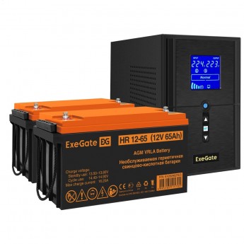 Комплект EXEGATE ИБП EX295988RUS + батарея 65Aч EX282982RUS 2шт Комплект EXEGATE ИБП EX295988RUS + батарея 65Aч EX282982RUS 2шт