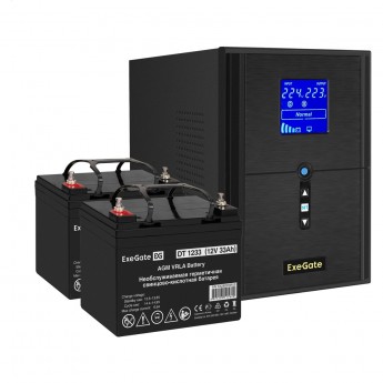 Комплект EXEGATE ИБП EX295989RUS + батарея 33Aч EX282974RUS 2шт Комплект EXEGATE ИБП EX295989RUS + батарея 33Aч EX282974RUS 2шт