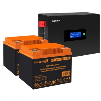 Комплект EXEGATE ИБП EX295994RUS + батарея 40Aч EX282979RUS 2шт Комплект EXEGATE ИБП EX295994RUS + батарея 40Aч EX282979RUS 2шт