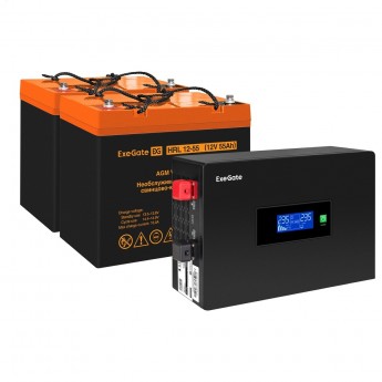 Комплект EXEGATE ИБП EX295994RUS + батарея 55Aч EX285652RUS 2 шт Комплект EXEGATE ИБП EX295994RUS + батарея 55Aч EX285652RUS 2 шт