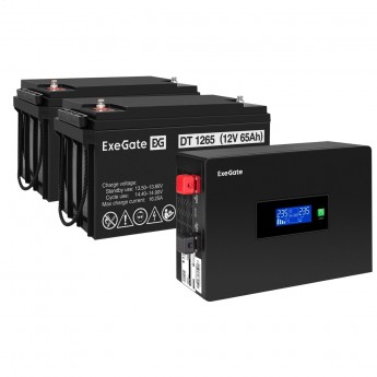 Комплект EXEGATE ИБП EX295994RUS + батарея 65Aч EX282980RUS 2шт Комплект EXEGATE ИБП EX295994RUS + батарея 65Aч EX282980RUS 2шт