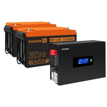 Комплект EXEGATE ИБП EX295994RUS + батарея 65Aч EX282982RUS 2шт Комплект EXEGATE ИБП EX295994RUS + батарея 65Aч EX282982RUS 2шт