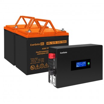 Комплект EXEGATE ИБП EX295994RUS + батарея 75Aч EX285653RUS 2шт Комплект EXEGATE ИБП EX295994RUS + батарея 75Aч EX285653RUS 2шт