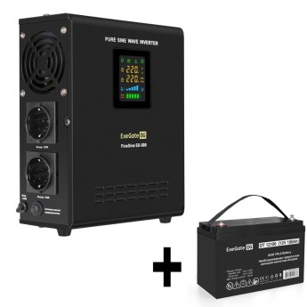 Комплект EXEGATE ИБП EX295995RUS + батарея 100Aч EX282985RUS 1шт Комплект EXEGATE ИБП EX295995RUS + батарея 100Aч EX282985RUS 1шт