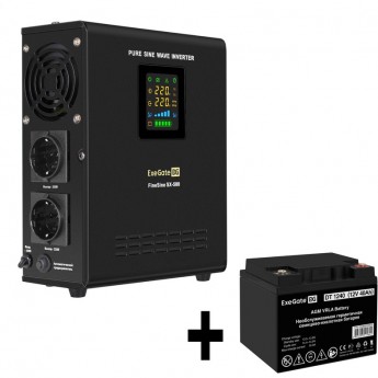 Комплект EXEGATE ИБП EX295995RUS + батарея 40Aч EX282976RUS 1шт Комплект EXEGATE ИБП EX295995RUS + батарея 40Aч EX282976RUS 1шт