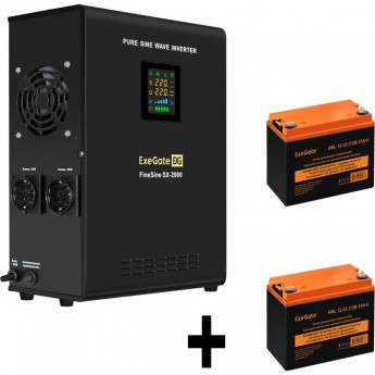 Комплект EXEGATE ИБП EX296001RUS + батарея 33Aч EX285664RUS 2шт