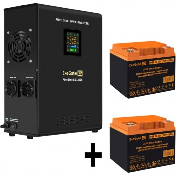 Комплект EXEGATE ИБП EX296002RUS + батарея 40Aч EX282979RUS 2шт Комплект EXEGATE ИБП EX296002RUS + батарея 40Aч EX282979RUS 2шт