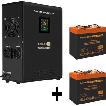 Комплект EXEGATE ИБП EX296002RUS + батарея 55Aч EX285652RUS 2шт Комплект EXEGATE ИБП EX296002RUS + батарея 55Aч EX285652RUS 2шт