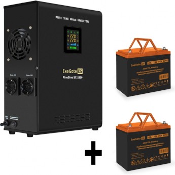 Комплект EXEGATE ИБП EX296002RUS + батарея 80Aч EX285654RUS 2шт Комплект EXEGATE ИБП EX296002RUS + батарея 80Aч EX285654RUS 2шт