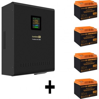 Комплект EXEGATE ИБП EX296003RUS + батарея 45Aч EX285666RUS 4шт Комплект EXEGATE ИБП EX296003RUS + батарея 45Aч EX285666RUS 4шт