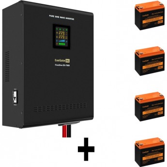 Комплект EXEGATE ИБП EX296005RUS + батарея 33Aч EX285664RUS 4шт Комплект EXEGATE ИБП EX296005RUS + батарея 33Aч EX285664RUS 4шт