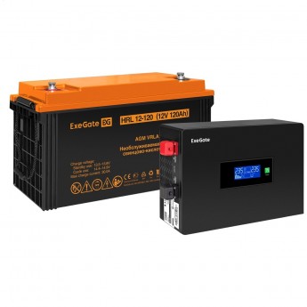 Комплект ИБП EXEGATE IDEALSINE SR-600.LCD.2SH + батарея 120Aч, 1 шт Комплект ИБП EXEGATE IDEALSINE SR-600.LCD.2SH + батарея 120Aч, 1 шт