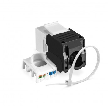 Модуль-вставка Keystone Jack RJ-45 EXEGATE KJ-8P8C-U-C6A-180-TL