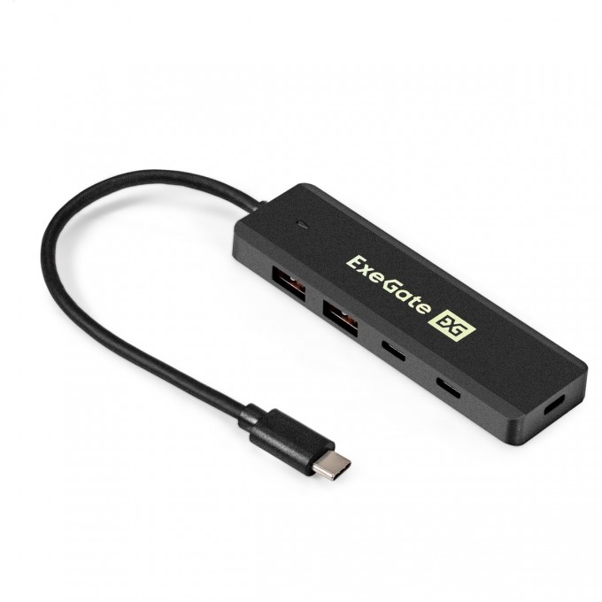 USB-Хаб (концентратор) 4-в-1 EXEGATE DUB-2C2P/10G EX298169RUS